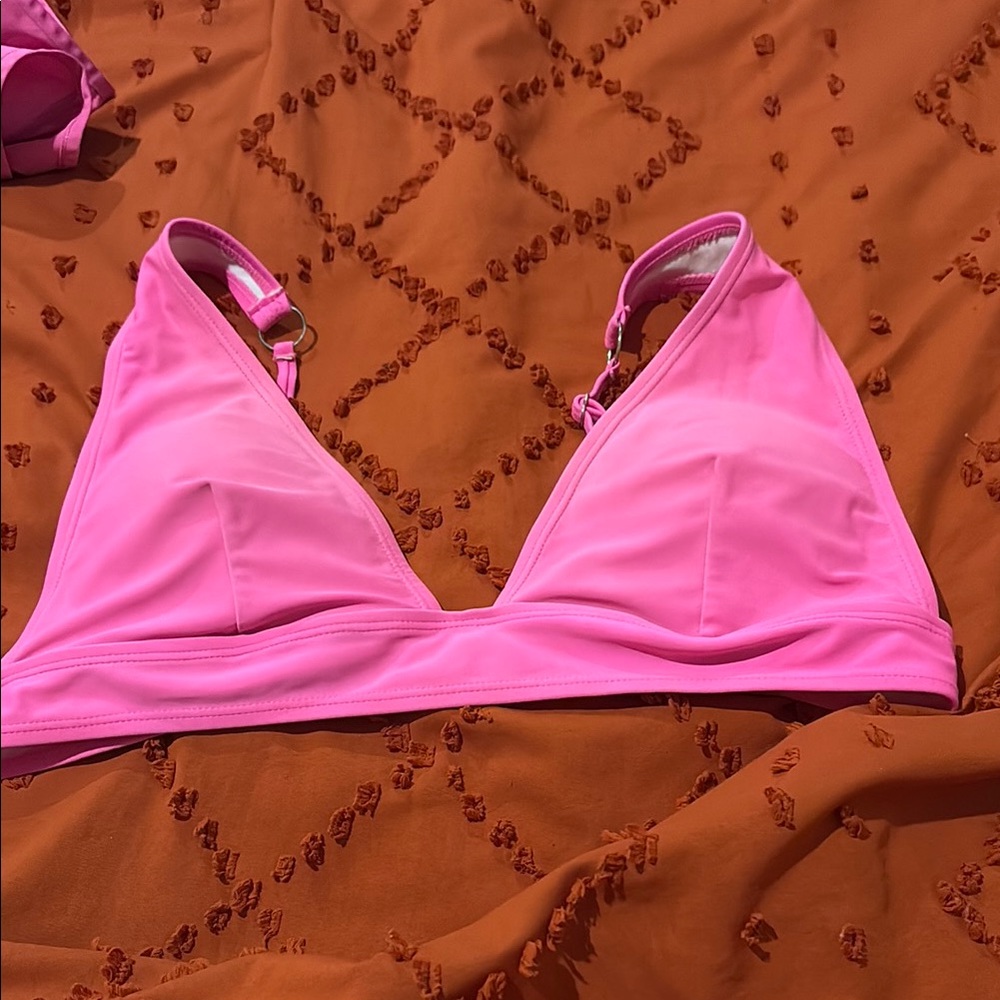 SHEIN Bright Pink Bikini Top